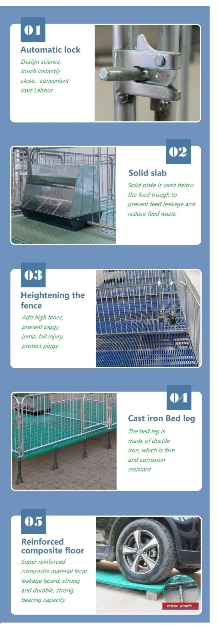 Pig Farm Weaner Piglet Breeding Cages Machinery