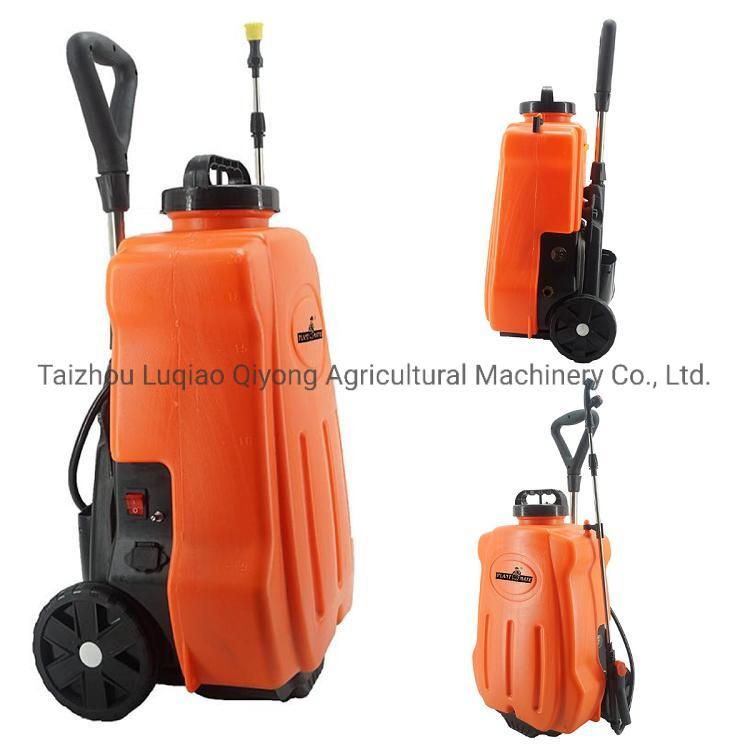 20L Electric Trolley Knapsack Garden Orchard Plant Sprayer with Wheels