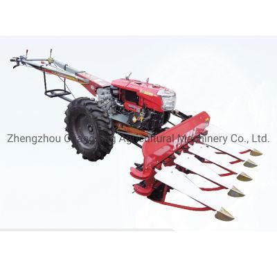 Mini Walking Rice Wheat Harvester Reaper Binder New Small Combine Harvester Price