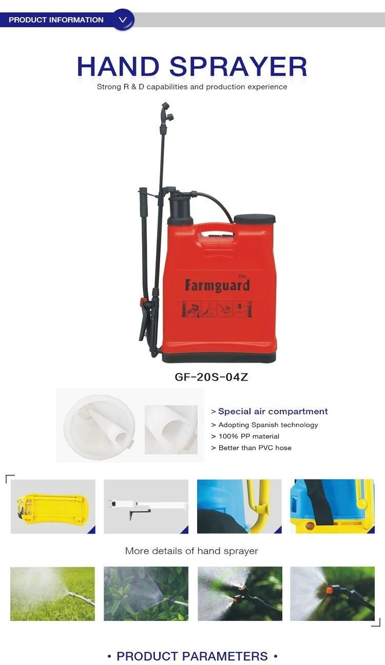 CE Backpack Agriculture Garden Manual Disinfectant Pressure Power Pump Garden Sprayer