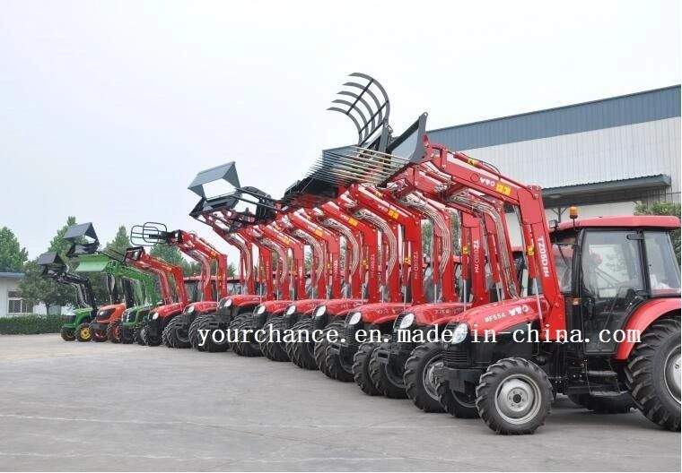 High Quality CE Certificate Tz16D Europe Quick Hitch Type 140-210HP Big Wheel Tractor Mounted Front End Loader with 4 in 1 Combine Bucket Made in China Factory