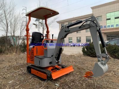 Mini Small Digger CE/EPA/Euro 5 China Wholesale Compact Mini Excavators 1 Ton Prices with Thumb Bucket for Sale