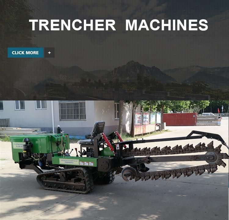 Good Quality Irrigation and Water Conservancy Special Small Pipe Ditching Machine Chain Micro Tractor Trencher for Engineering Construction and Agriculture