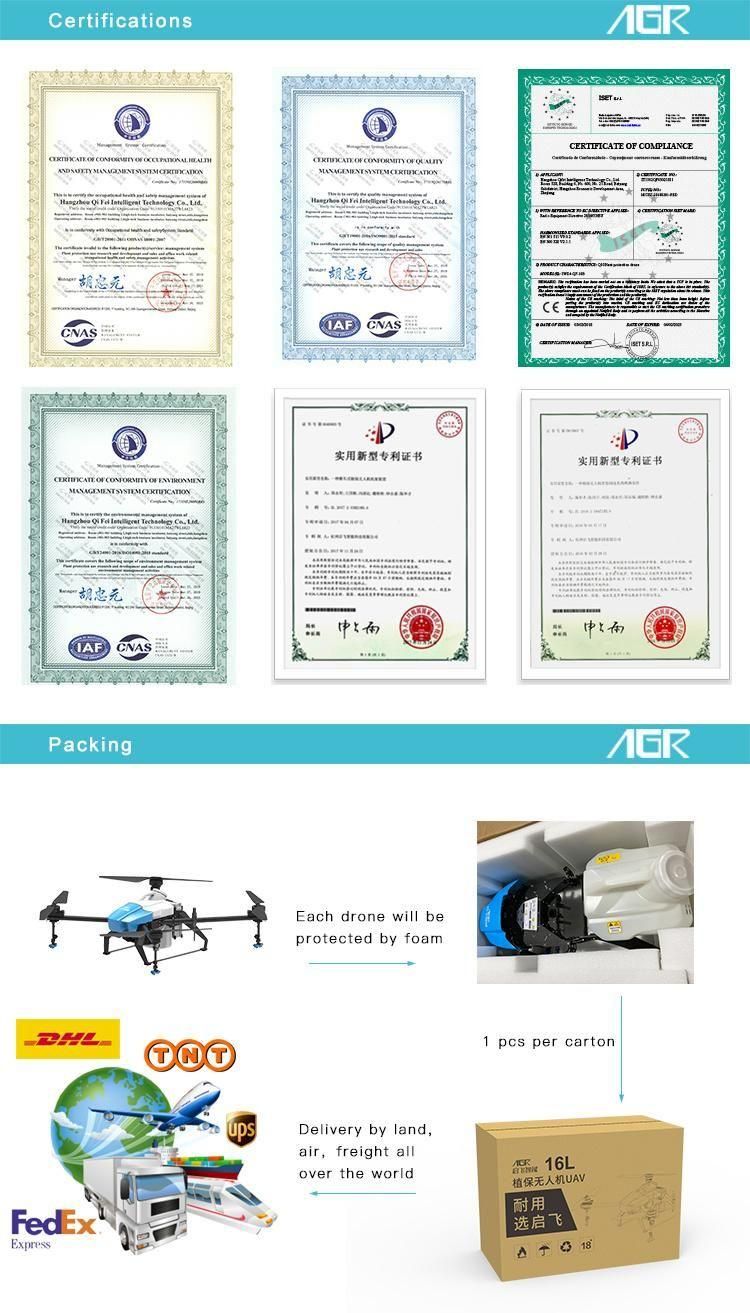 Labour Saving Health Pesticide Spraying Drone Aircraft for Agricultural Plant Protection