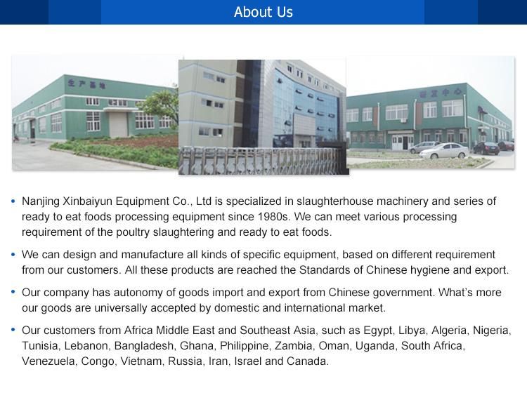 Poultry Slaughter Equipment/Chicken Meat Processing Machinery