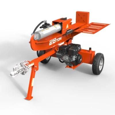 Gasoline Engine Powered Wood Log Splitter Machine