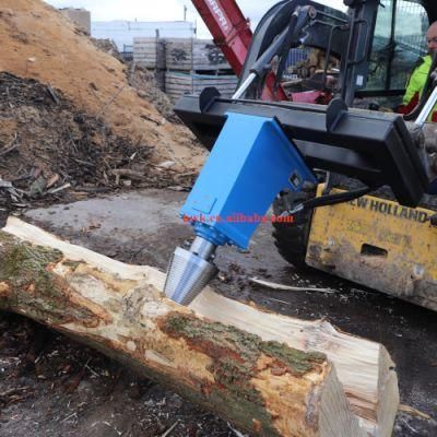 Excavator Attachment Hydraulic Wood Screw Log Splitter