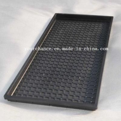 High Quality Black Color Hard Rice Seedling Nursery Tray Flat Tray Plastic Tray for Sale