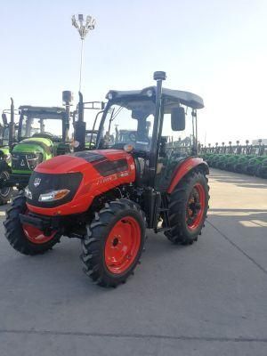 FL704 4 Cylinder Engine with Radial Tires, Paddy Tires for Ploughing and Front End Loaders