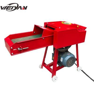 Weiyan Agricultural Equipment Electric Fodder Silage Cutter Small Farm Animal Feed Making Grass Straw Cutting Big Chaff Cutter Machine