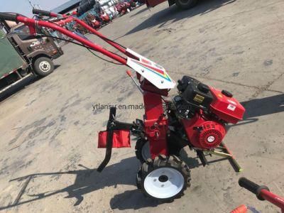 CE China Machine Agricultuel 10HP Diesel Cultivator Mini Walking Tractor Rotary Power Tiller Tine