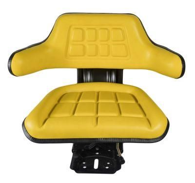 Yellow PVC Tractor Seat for FIAT New Holland 640 Tractor, Tractor Parts