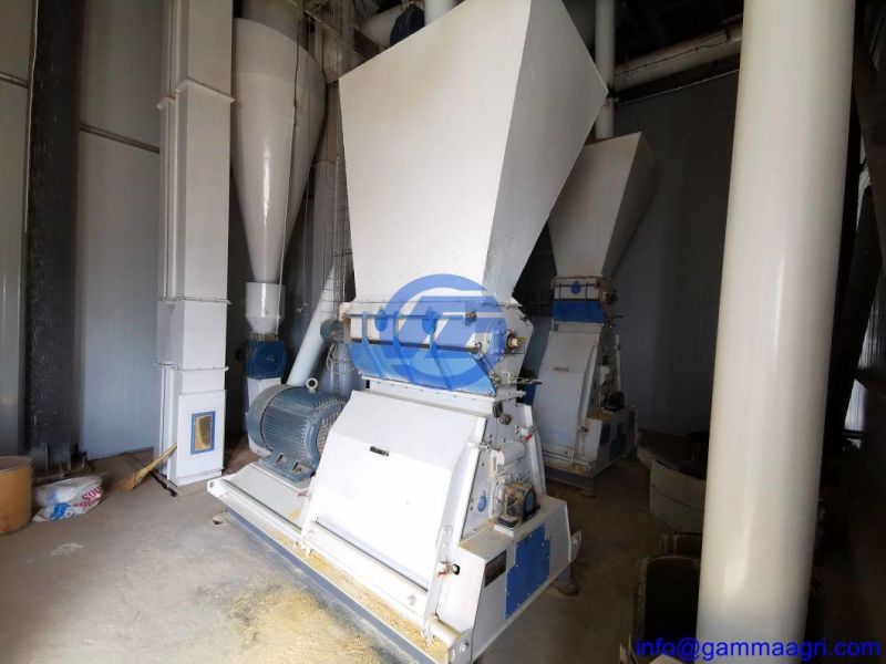 China Made Feed Mill Using Hammer Mill for Corn Crushing Maiz Grinding
