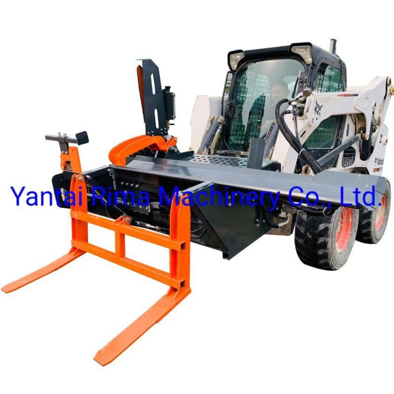 Skid Steer Attachment Wood Splitter Wood Processing Machinery Firewood Processor