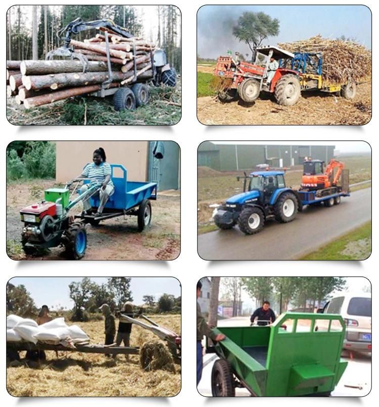 4 Ton Farm Trailer for Tractor Use with Dumping Fuction