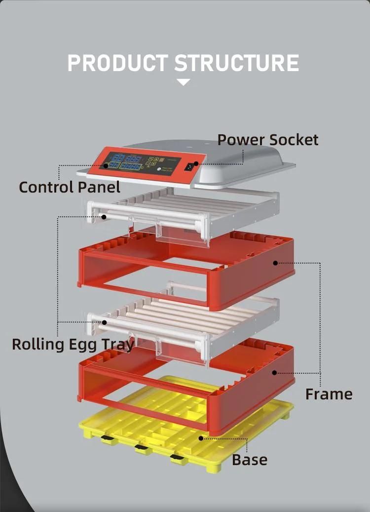 New Arrival Hhd E322 Chicken/Duck/Goose Egg Incubator with Large Capacity