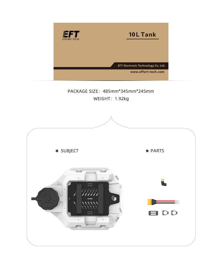 China Manufacturer Wholesale Drone Agriculture Sprayer E610p Six Axis Frame