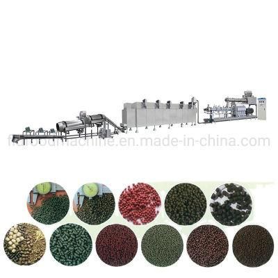 Fish Pet Feed Processing Bulking Machines Dry Floating Sinking Fish Shrimp Food Pet Food Feed Pellet Extruder Bulking Machine