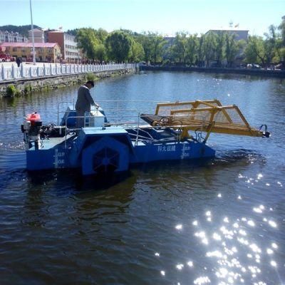 Agricultural Aquatic Weed Harvester River Clean Trash Skimmer Mowing Boat