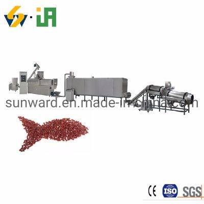 100-2500kg/H Cereals Basing Twin-Screw Puffed Dry Bulked Fish Diets Feed Pellet Processing Machine Extrusion Equipment