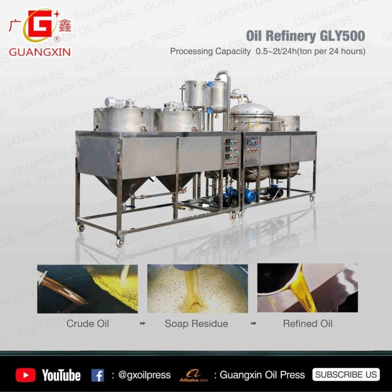 Hight Efficient Oil Mini Refinery / Small Palm Oil Refinery Machine