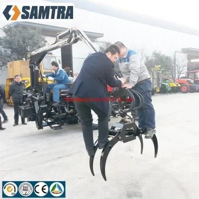 Tractor 3 Point Hitch Mounted Hydraulic Lifting Crane