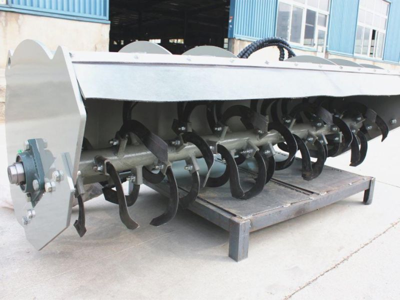 Hcn Brand 0511 Rotary Tiller Agricultural Tillage Equipment Installed on Skid Steer Loader and Loader Attachment for Loosening Soil