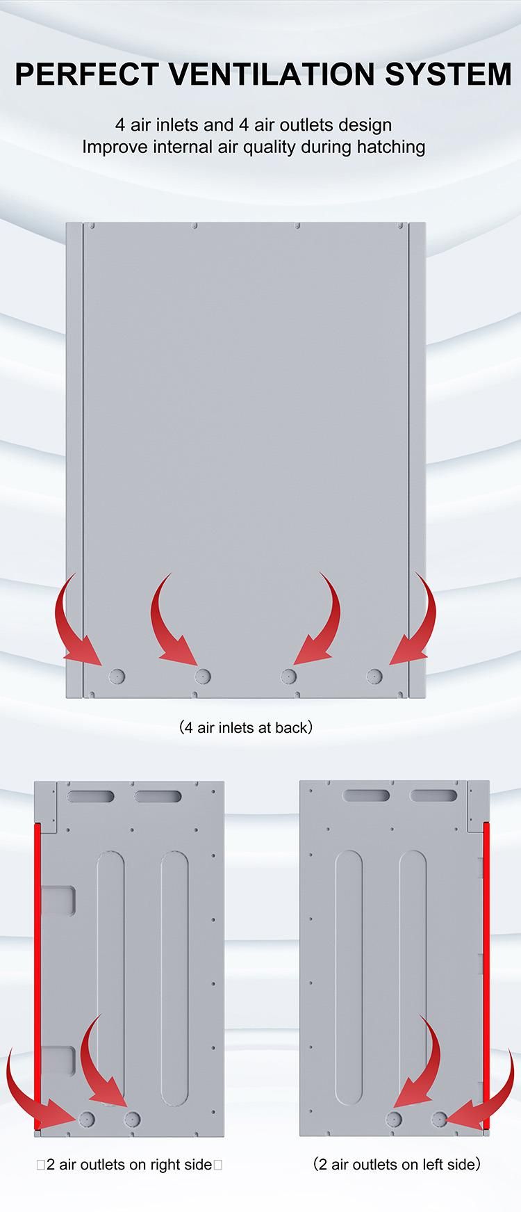 Hhd Automatic Temperature Humidity Control 2000 Eggs Incubator Yz-2000