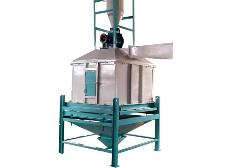 Vertical Counter Flow Wood Pellet Cooler Wind Cooling Machine