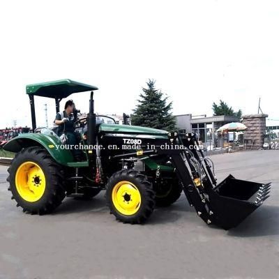 Ce Certificate Tz08d Standard Bucket Euro Quick Hitch Front End Loader for 55-75HP Tractor