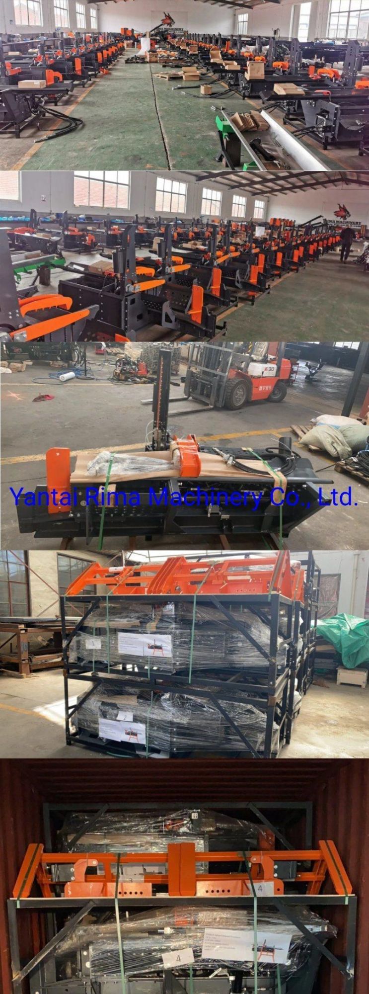 Wood Processing Machinery Skid Steer Attachment Firewood Processor