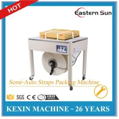 Side Seal Pallet Strapping Machine Semi Auto PP Plastic Belt Semi Automatic Steel Pallet Strapping Machine