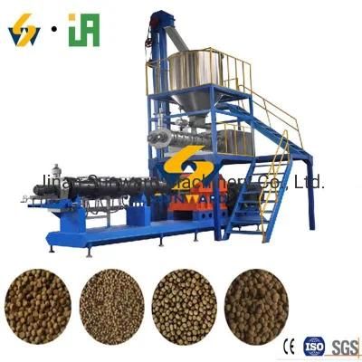 Ce ISO Certificated 100kg/H -2t/H Fish Feed Making Machine Floating &amp; Sinking Fish Feed Producing Line Making Equipment