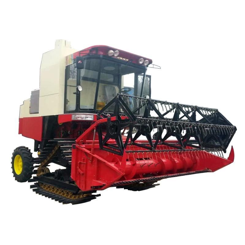 Self Propelled Full-Feed Rubber Track Combine Harvester -4lz-8