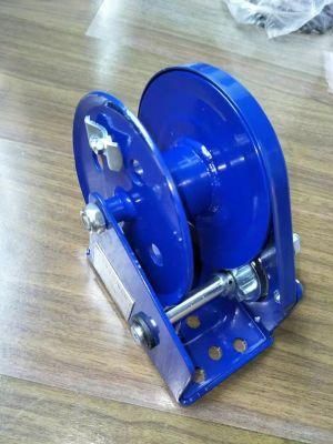 Worm Gear Hand Winch 2000lbs, Single Reel