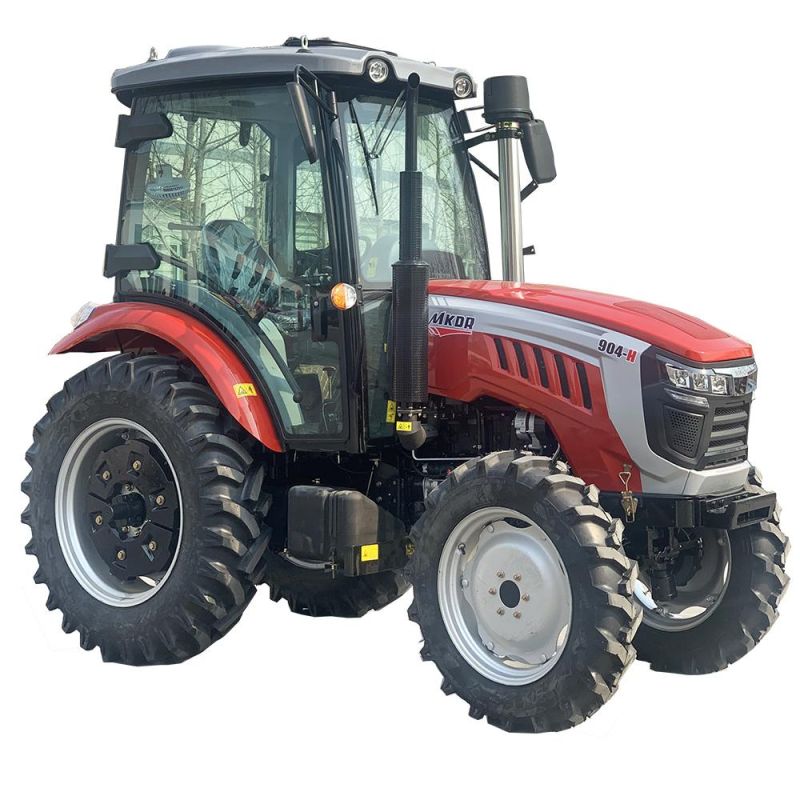 70HP/80HP/90HP Farm Machinery Garden Tractor Wheeled Tractor with Fan Cab for Agriculture (2WD/4WD)