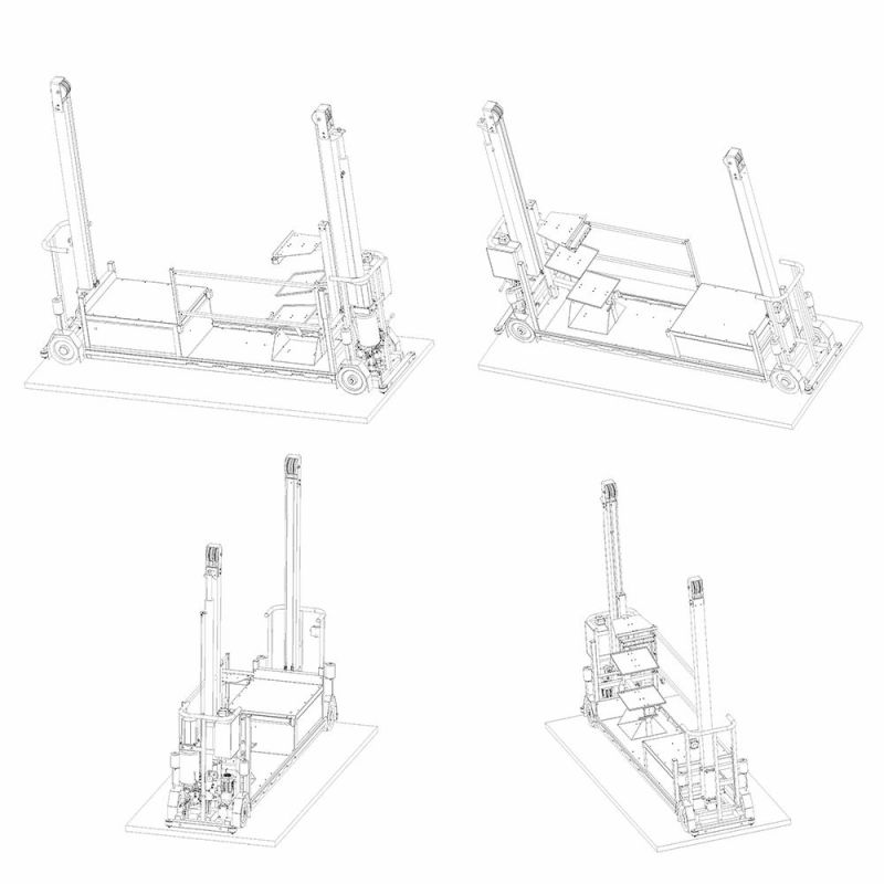 Electric Picking Lorry Mushroom Growing Automatic Walking Cart