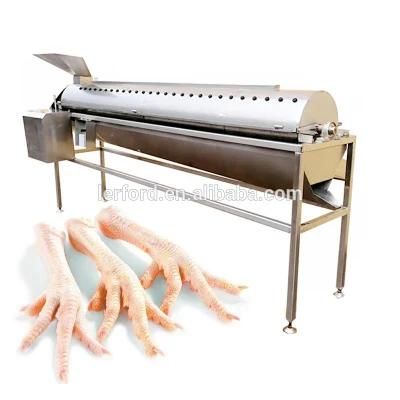 Automatic Chicken Feet Blanching Peeling Line Chicken Claws Skin Peeler Machine