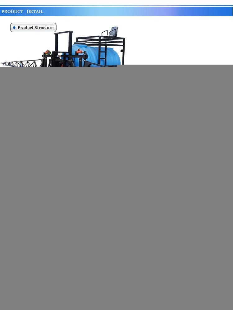 Agricultural Tractor Equipment Diaphragm Pump Mounted Handcart Boom Sprayer