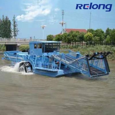 Manufacturer Full Automatic Hydraulic Operation Trash Salvage Aquatic Weed Harvester