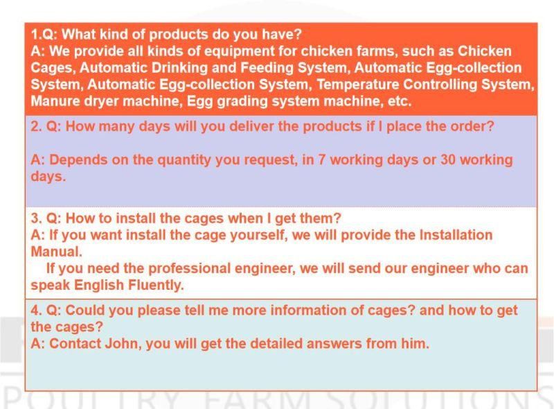 Poultry Farming Equipment with Poultry Cage and Good Price.