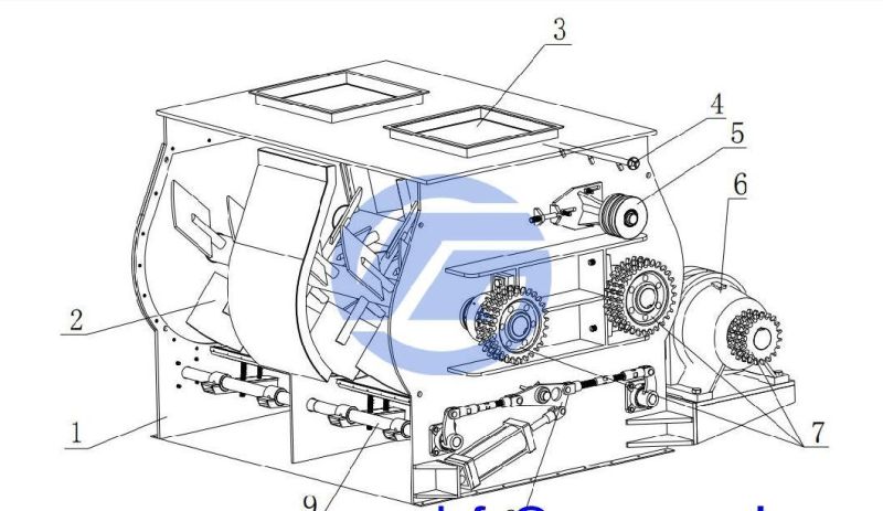 Poultry Feed Mixer, Animal Feed Mixer, Double Shaft Mixer