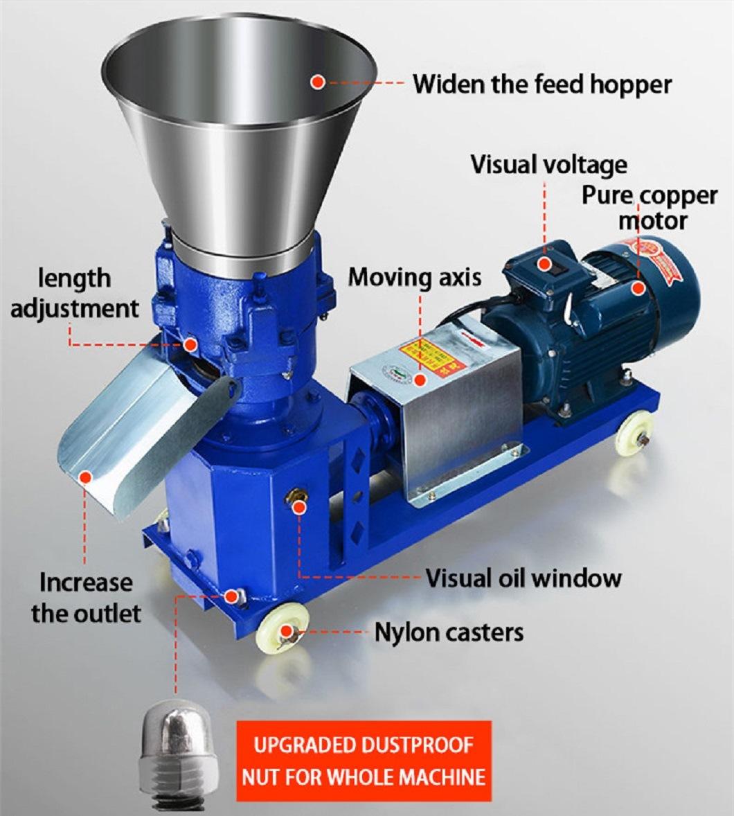 Animal Feed Biomass Wood Ring Die Flat Die Pellet Making Pellet Mill Press Machine