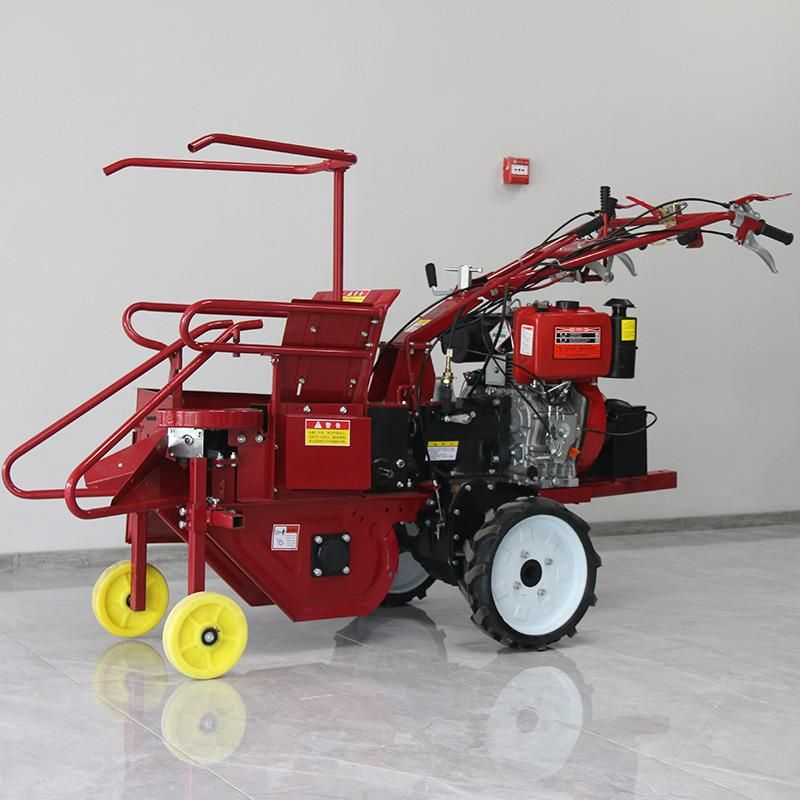 Small Wheel Type gasoline Corn Picking Machine One Row Maize Harvester for Sale