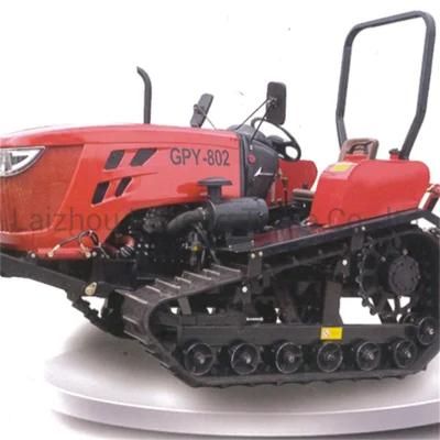 China Made 80HP Arable Land Fertilizer Weeding and Other Multi-Functional Agricultural Crawler Tractor
