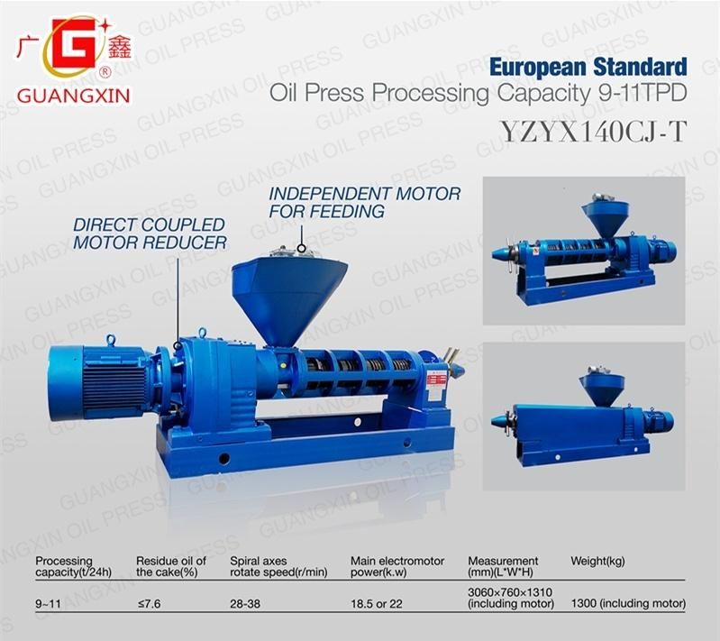 European Standard Yzyx140cj-T Soybean Oil Processing Equipment