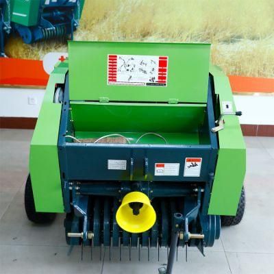 Mini Round Hay Straw Grass Alfalfa Baler for Mini Tractor