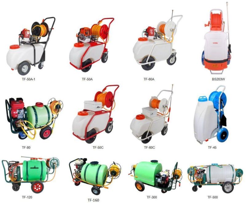 Plantmate 120L Agricultural Pest Control and Irrigation Trolley Type Motor Power Pump Sprayer