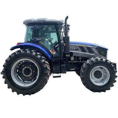 Top Quality Blue 200HP 4WD Large Wheel Agricultural Farm Tractor China Big Wheeled Farming Power Tiller with Good Price for Sale