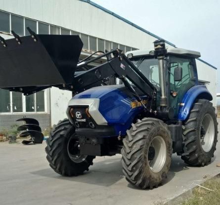 China Agriculture Excavator Machine 30HP 35HP 40HP 45HP 50HP 60HP 4WD and Big Farm Tractor Front End Loader with 4 in 1 Bucket